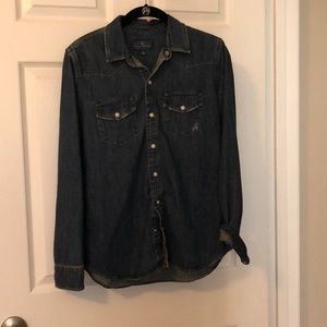 Lucky Brand Blue jean long-sleeve shirt